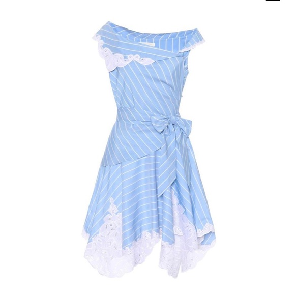 Jonathan Simkhai Scallop cutout mini wrap dress 8 - Picture 3 of 8